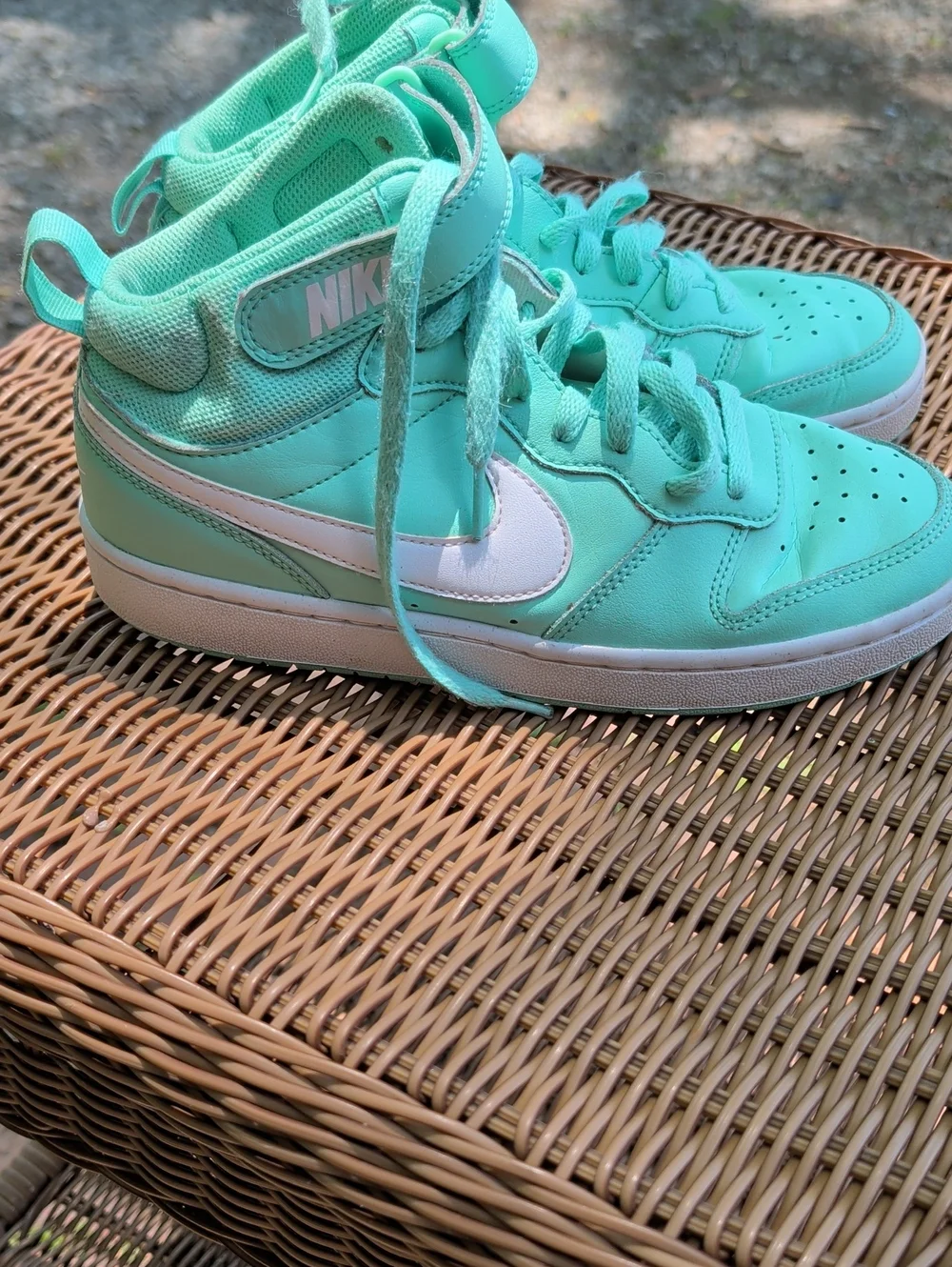 Nike Court Borough Mid 2 Casual Emerald Kids Youth 6.5